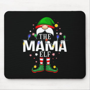 Alfombrilla De Ratón La familia de los Navidades Mama Elf Fiesta Pajama