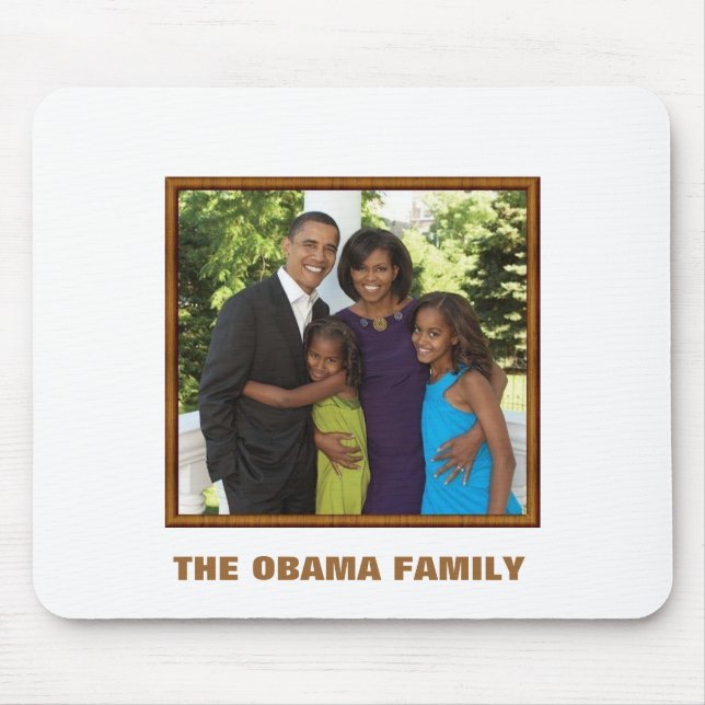 Alfombrilla De Ratón La FAMILIA de OBAMA - modificada para requisitos (Frente)
