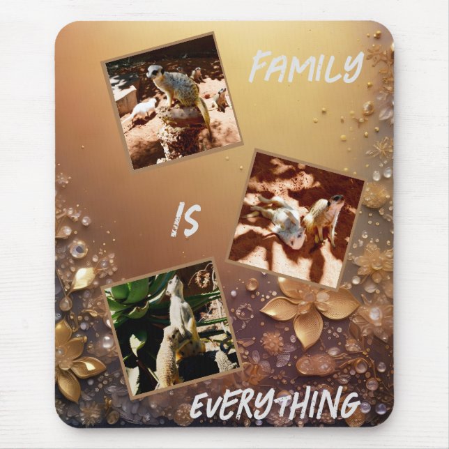 Alfombrilla De Ratón La Familia Meerkats Lo Es Todo, (Frente)