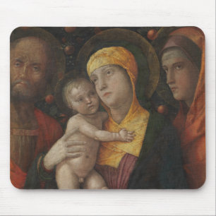 Alfombrilla De Ratón La familia santa con Santa María Magdalena