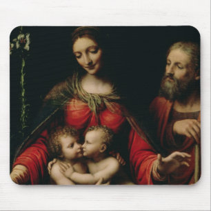 Alfombrilla De Ratón La familia santa con St. John infantil