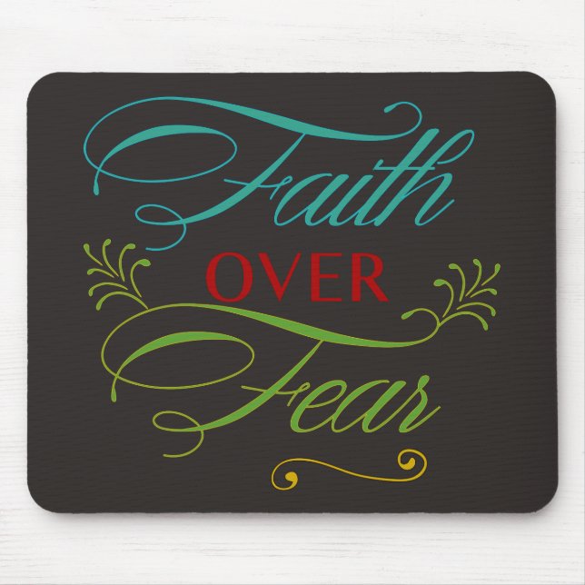 Alfombrilla De Ratón La fe sobre el miedo (Frente)