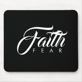 Alfombrilla De Ratón La fe sobre el miedo negro