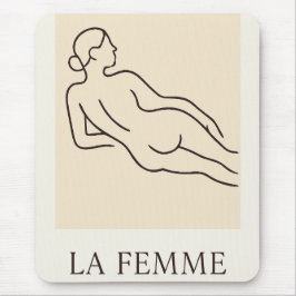Alfombrilla De Ratón La Femme - Minimalista elegante