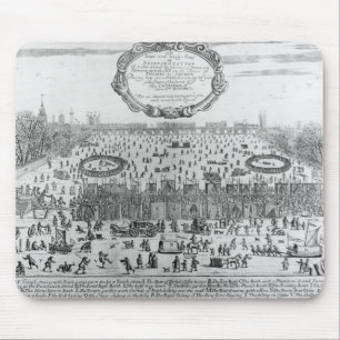 Alfombrilla De Ratón La feria de Frost del invierno de Thames