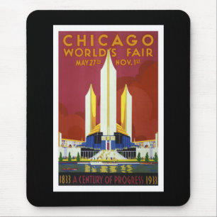 Alfombrilla De Ratón La "feria de mundo, Chicago, 1933" vintages