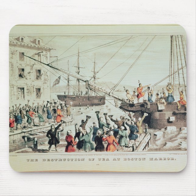 Alfombrilla De Ratón La fiesta del té de Boston, 1846 (Frente)