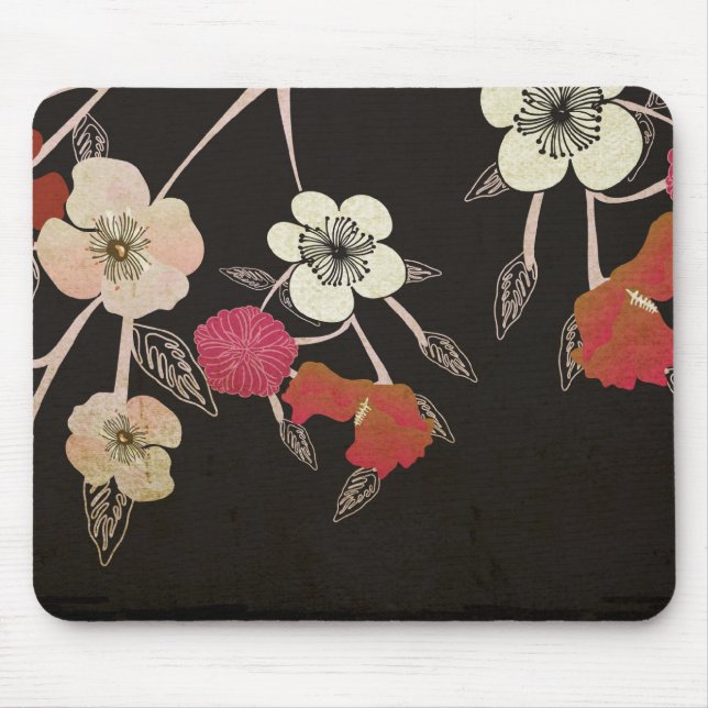 Alfombrilla De Ratón La flor de cerezo florece Mousepad (Frente)