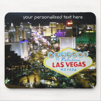Alfombrilla De Ratón La franja de Las Vegas y la señal de bienvenida