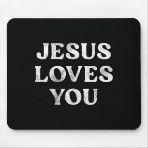 Alfombrilla De Ratón La Frase Jesús Te Ama En Un