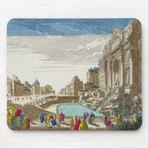 Alfombrilla De Ratón La fuente del Trevi, Roma