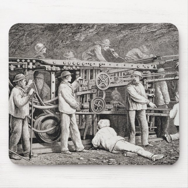 Alfombrilla De Ratón La galería avanzada en el lado francés del lunes (Frente)