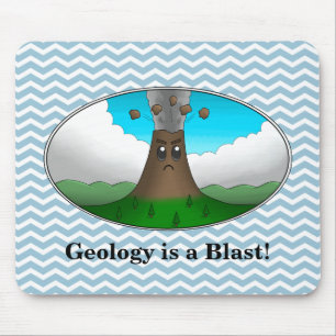 Alfombrilla De Ratón ¡La geología es una explosión! Volcán personal