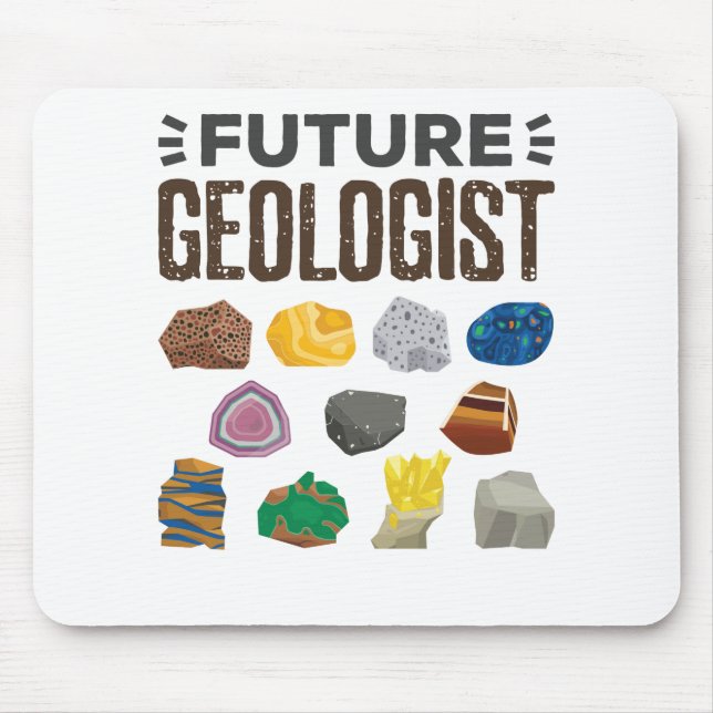 Alfombrilla De Ratón La geología geológica del futuro sacude gemas (Frente)