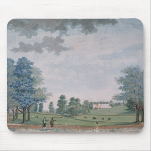 Alfombrilla De Ratón La grandes casa y parque en Chawton, c.1780
