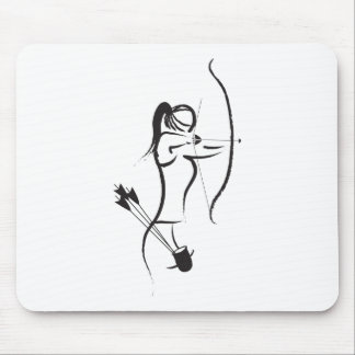 Alfombrilla De Ratón La hembra Recurve Archer