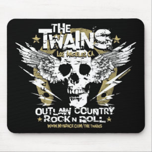 Alfombrilla De Ratón La herradura Mousepad del n del cráneo de TWAINS