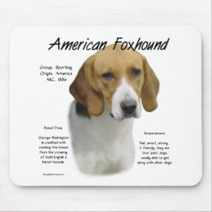 Alfombrilla De Ratón La historia de los Foxhound estadounidenses, todo 