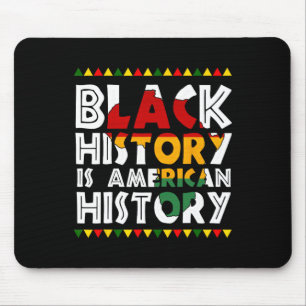 Alfombrilla De Ratón La historia negra es la historia americana Patriót