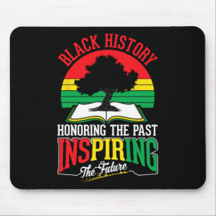 Alfombrilla De Ratón La historia negra honra a la futura y inspiradora