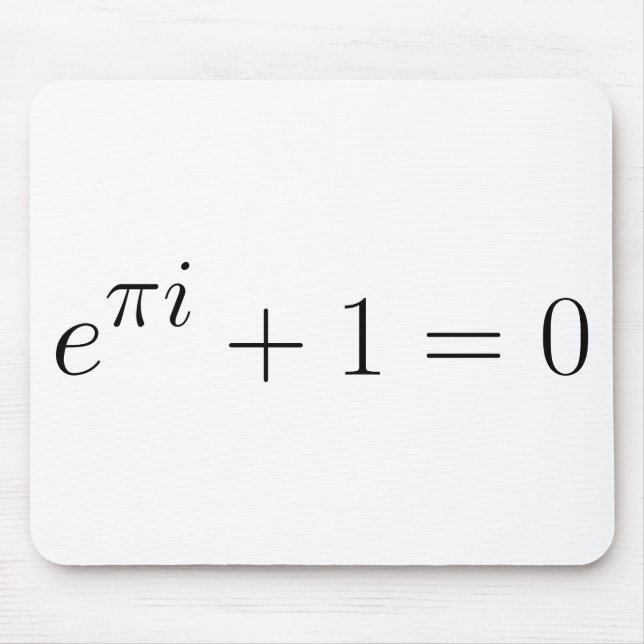 Alfombrilla De Ratón La identidad de Euler (Frente)