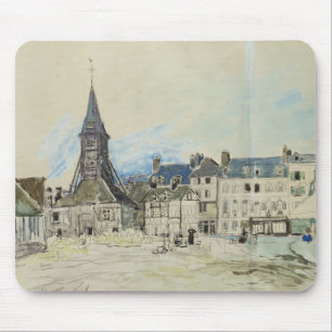 Alfombrilla De Ratón La iglesia de Sainte-Catherine, Honfleur, 1864