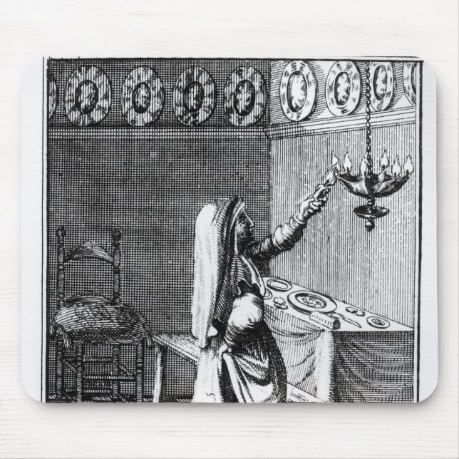 Alfombrilla De Ratón La iluminación de las velas del Sabat (Frente)