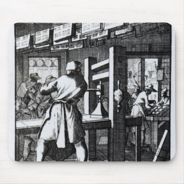 Alfombrilla De Ratón La impresora del libro (Frente)