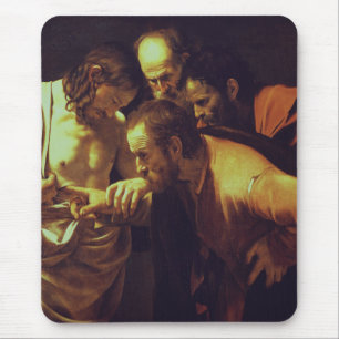 Alfombrilla De Ratón La incredulidad de Santo Tomás por Caravaggio