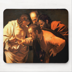 Alfombrilla De Ratón La Incredulidad De Santo Tomás Por Caravaggio