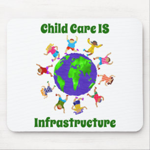 Alfombrilla De Ratón La infraestructura de cuidado infantil es