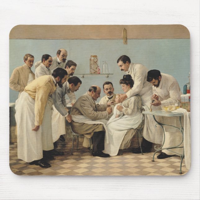 Alfombrilla De Ratón La inserción de un tubo (Frente)