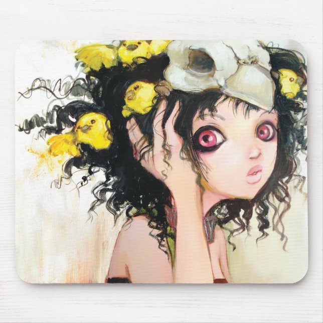 Alfombrilla De Ratón La jerarquía Mousepad del pájaro (Frente)