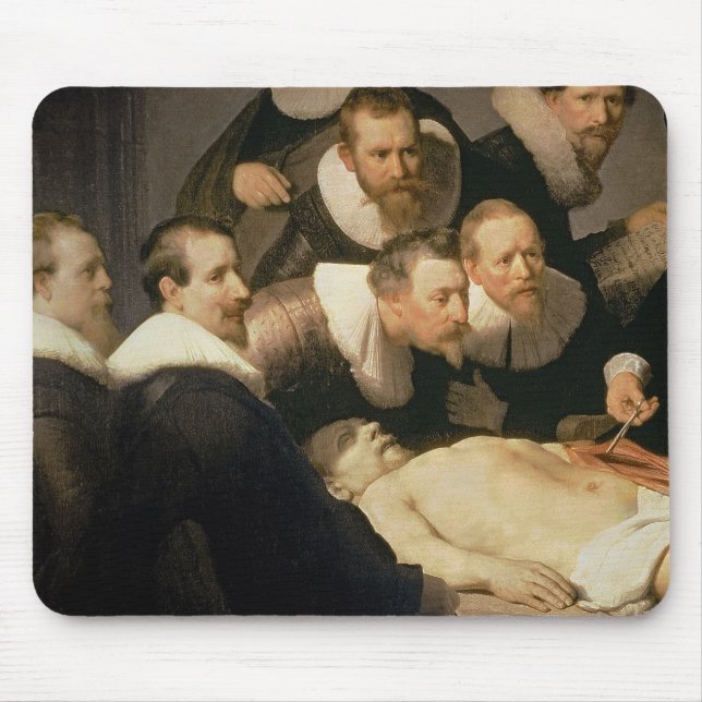 Alfombrilla De Ratón La lección de la anatomía del Dr. Nicolaes Tulp, (Frente)