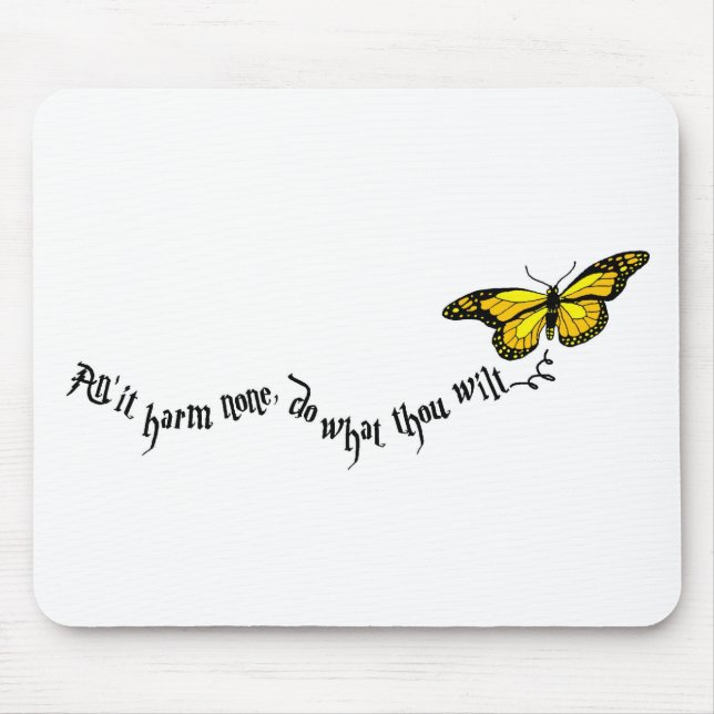 Alfombrilla De Ratón La lectura de Wiccan (Frente)