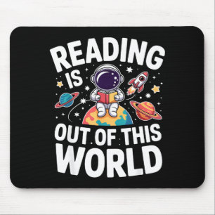 Alfombrilla De Ratón La lectura es de libros divertidos fuera de este m