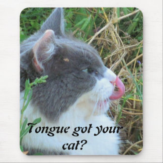 Alfombrilla De Ratón ¿La Lengua Tiene Tu Gato? Meme