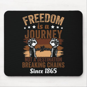 Alfombrilla De Ratón La Libertad Es Un Viaje De 1865 Afroamericano