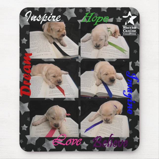 Alfombrilla De Ratón La litera del valor "inspira" Mousepad (Frente)