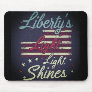 Alfombrilla De Ratón La llama de la libertad ilumina a Mousepad