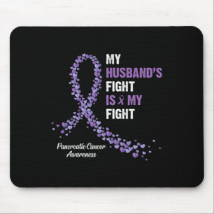 Alfombrilla De Ratón La lucha de mi esposo es mi lucha contra el cáncer