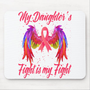 Alfombrilla De Ratón La lucha de mi hija es contra el cáncer de mama