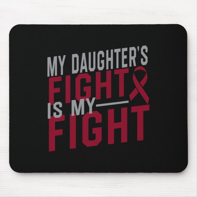 Alfombrilla De Ratón La lucha de mi hija es mi anemia falciforme (Frente)