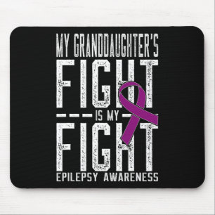 Alfombrilla De Ratón La lucha de mi nieta es la epilepsia de mi lucha
