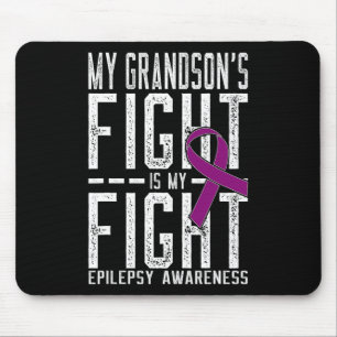 Alfombrilla De Ratón La lucha de mi nieto es la conciencia de la epilep