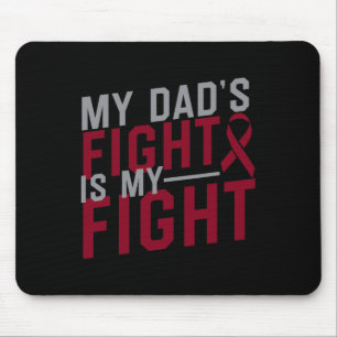 Alfombrilla De Ratón La lucha de mi papá es la guerra de anemia falcifo