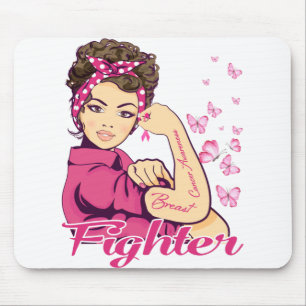 Alfombrilla De Ratón La luchadora Rosie Riveter Concienciación sobre el