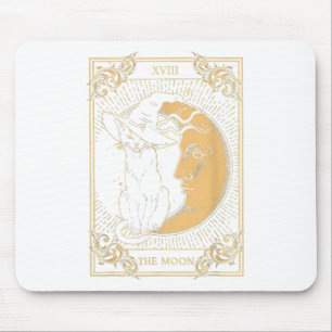 Alfombrilla De Ratón La luna Tarot Xvii inspiró al gato negro Gorra de