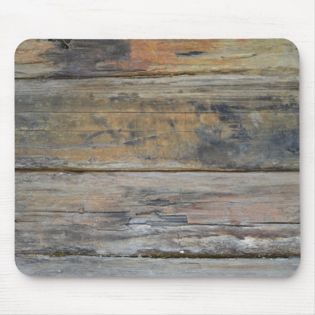 Alfombrilla De Ratón La madera envejecida sube a Mousepad (Frente)