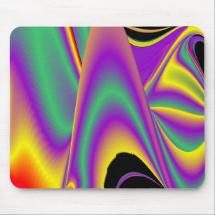 Alfombrilla De Ratón La magia de los colores abstracta el arte pluviomé